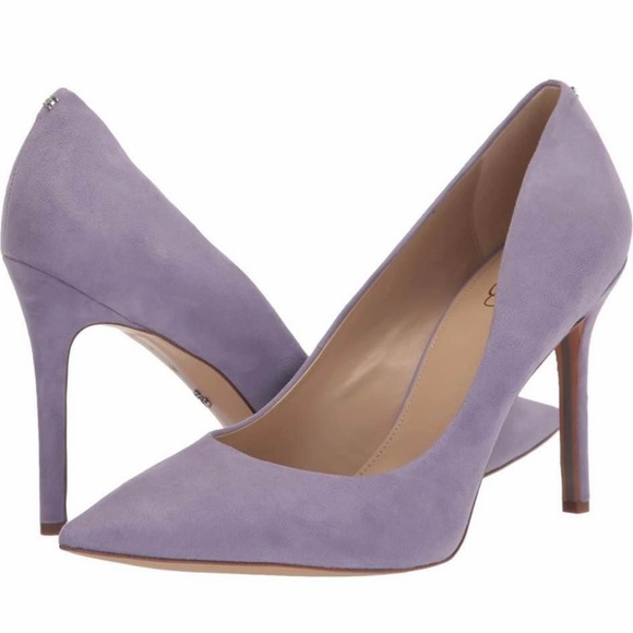 Sam Edelman Lavender Pointed-Toe Heels - Picture 1 of 5